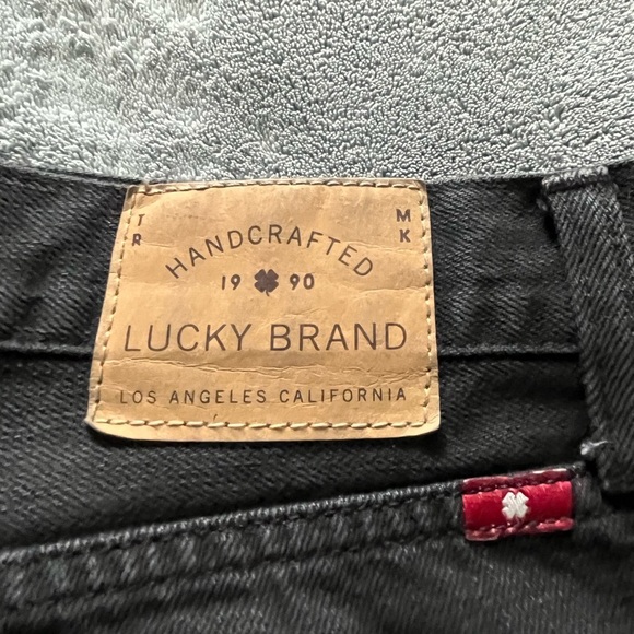 *LIKE NEW*. Lucky Brand 221 Original Straight Black Jeans - Picture 7 of 8